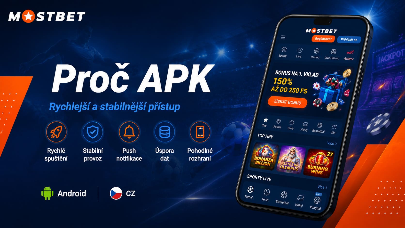 Výhody Mostbet APK pro Android v Česku