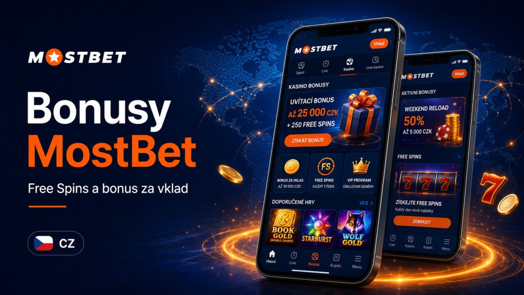 Bonusy MostBet pro hráče z Česka – Free Spins, bonus za vklad a mobilní kasino